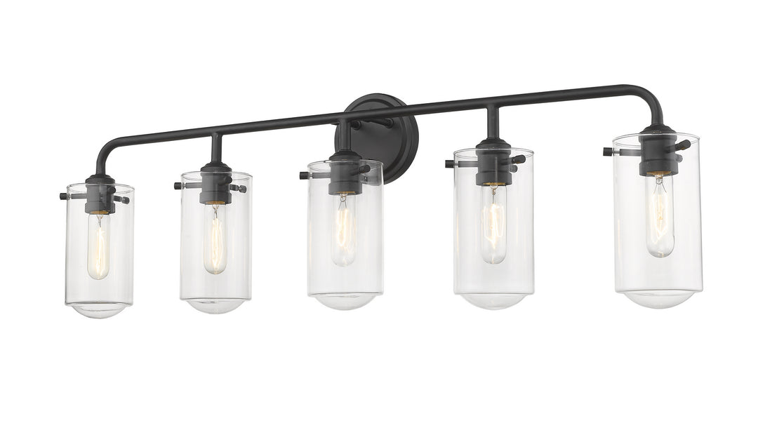 Z-Lite Canada - 471-5V-MB - Five Light Vanity - Delaney - Matte Black