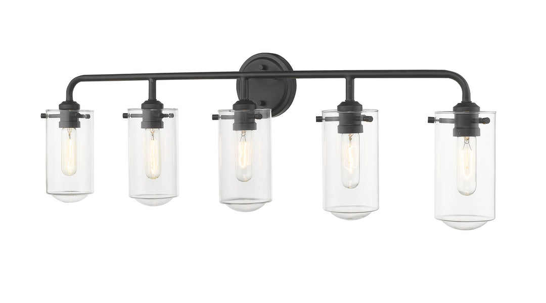 Z-Lite Canada - 471-5V-MB - Five Light Vanity - Delaney - Matte Black