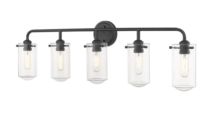 Z-Lite Canada - 471-5V-MB - Five Light Vanity - Delaney - Matte Black