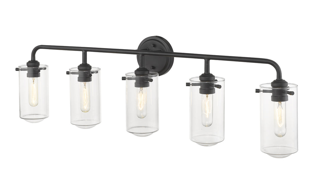 Z-Lite Canada - 471-5V-MB - Five Light Vanity - Delaney - Matte Black