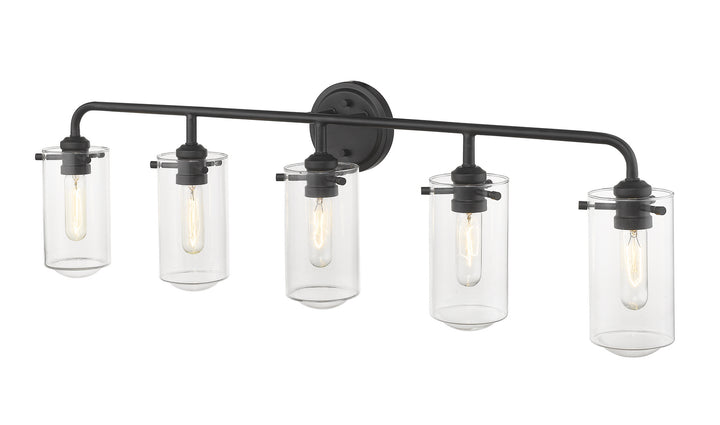 Z-Lite Canada - 471-5V-MB - Five Light Vanity - Delaney - Matte Black
