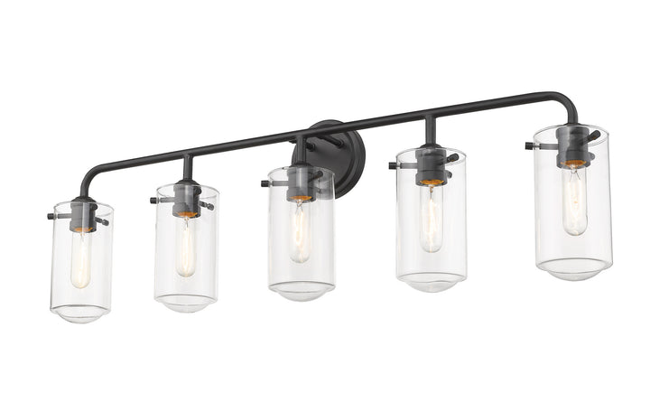 Z-Lite Canada - 471-5V-MB - Five Light Vanity - Delaney - Matte Black