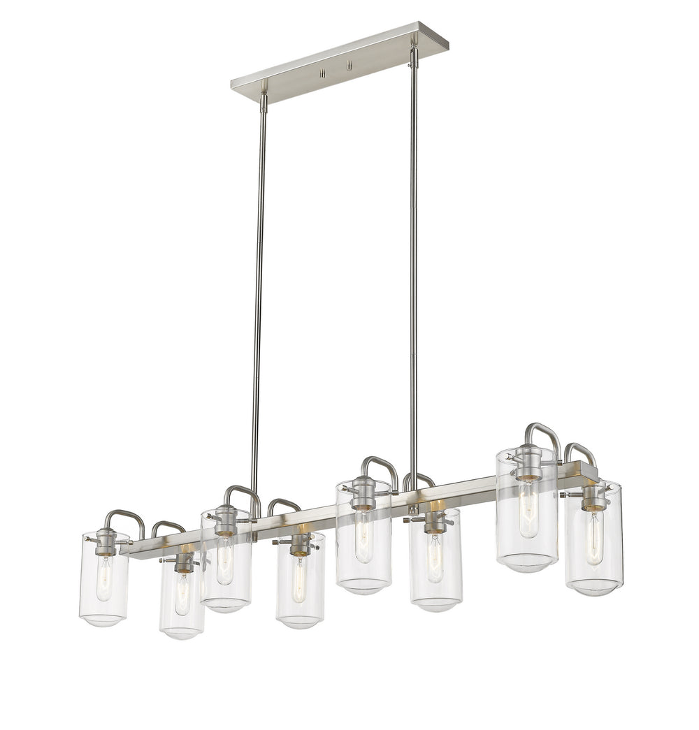 Z-Lite Canada - 471-8L-BN - Eight Light Linear Chandelier - Delaney - Brushed Nickel