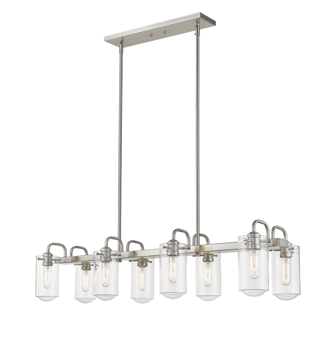 Z-Lite Canada - 471-8L-BN - Eight Light Linear Chandelier - Delaney - Brushed Nickel