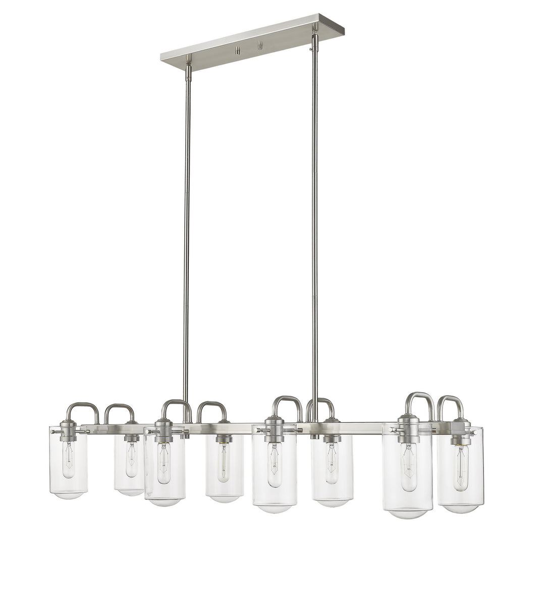 Z-Lite Canada - 471-8L-BN - Eight Light Linear Chandelier - Delaney - Brushed Nickel