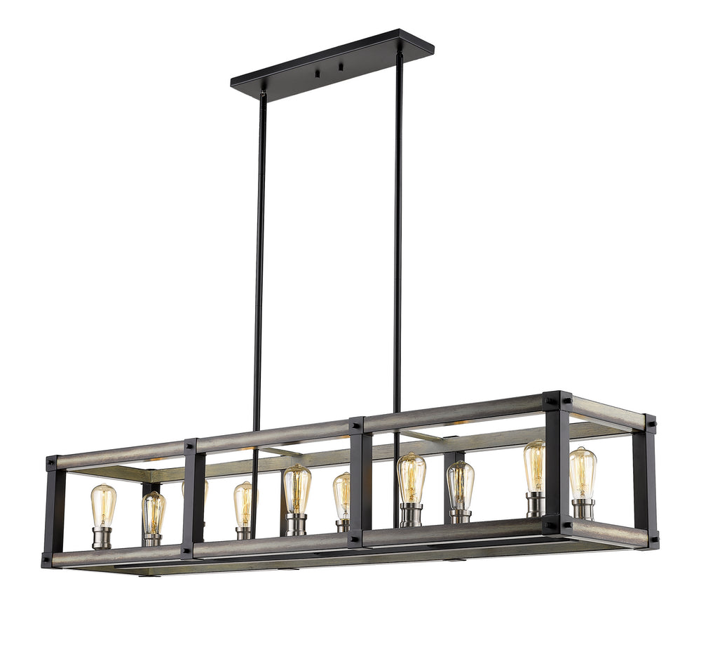Z-Lite Canada - 472-10L-ABB - Ten Light Linear Chandelier - Kirkland - Ashen Barnboard