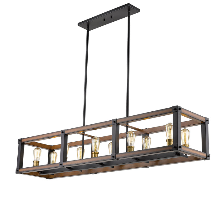 Z-Lite Canada - 472-10L-RM - Ten Light Linear Chandelier - Kirkland - Rustic Mahogany