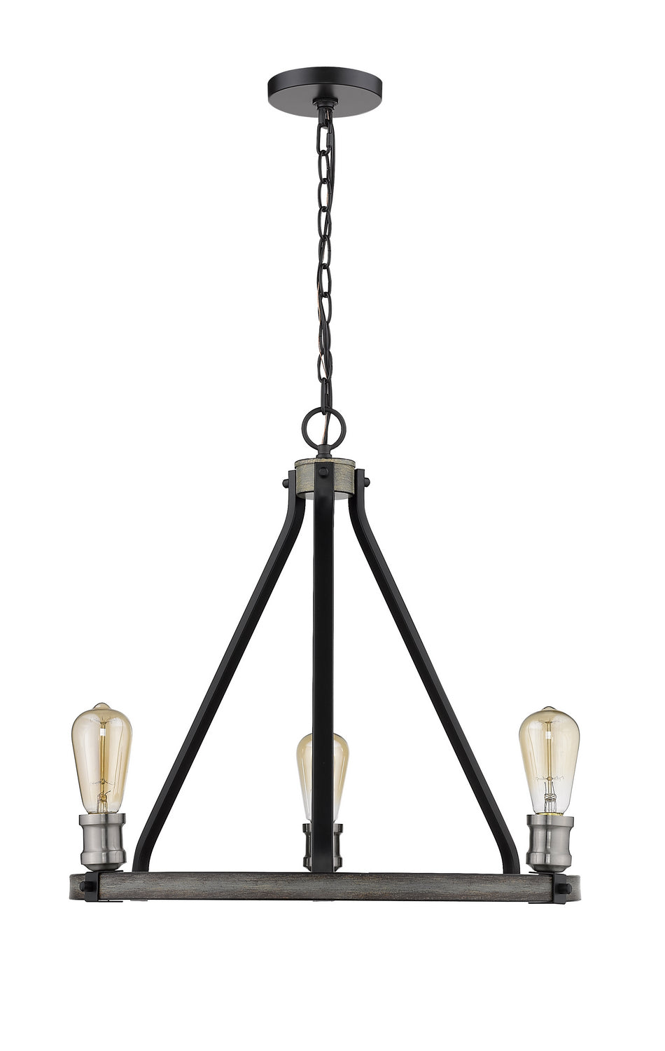Z-Lite Canada - 472-3ABB - Three Light Chandelier - Kirkland - Ashen Barnboard