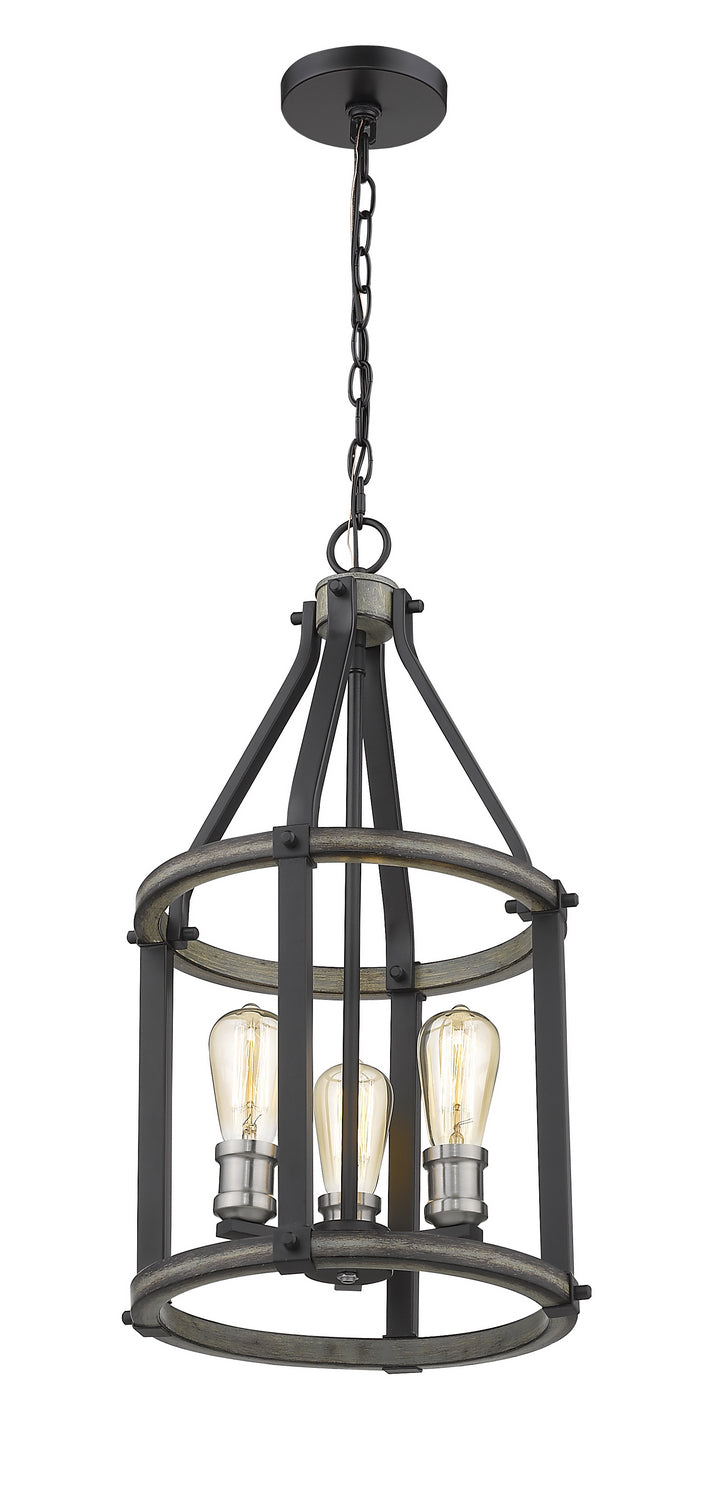 Z-Lite Canada - 472-3P-ABB - Three Light Pendant - Kirkland - Ashen Barnboard