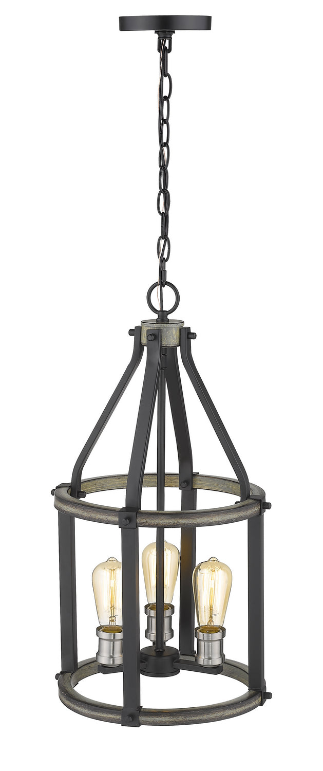 Z-Lite Canada - 472-3P-ABB - Three Light Pendant - Kirkland - Ashen Barnboard