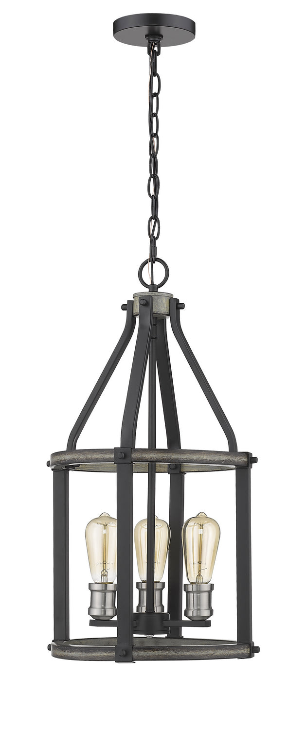 Z-Lite Canada - 472-3P-ABB - Three Light Pendant - Kirkland - Ashen Barnboard
