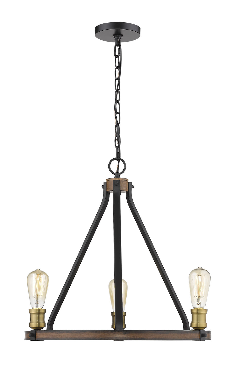 Z-Lite Canada - 472-3RM - Three Light Chandelier - Kirkland - Rustic Mahogany