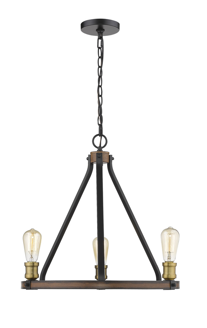 Z-Lite Canada - 472-3RM - Three Light Chandelier - Kirkland - Rustic Mahogany
