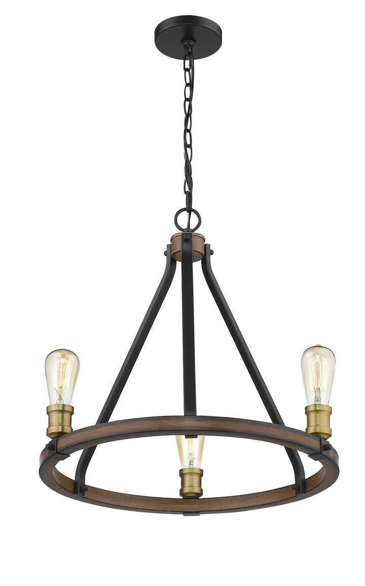 Z-Lite Canada - 472-3RM - Three Light Chandelier - Kirkland - Rustic Mahogany