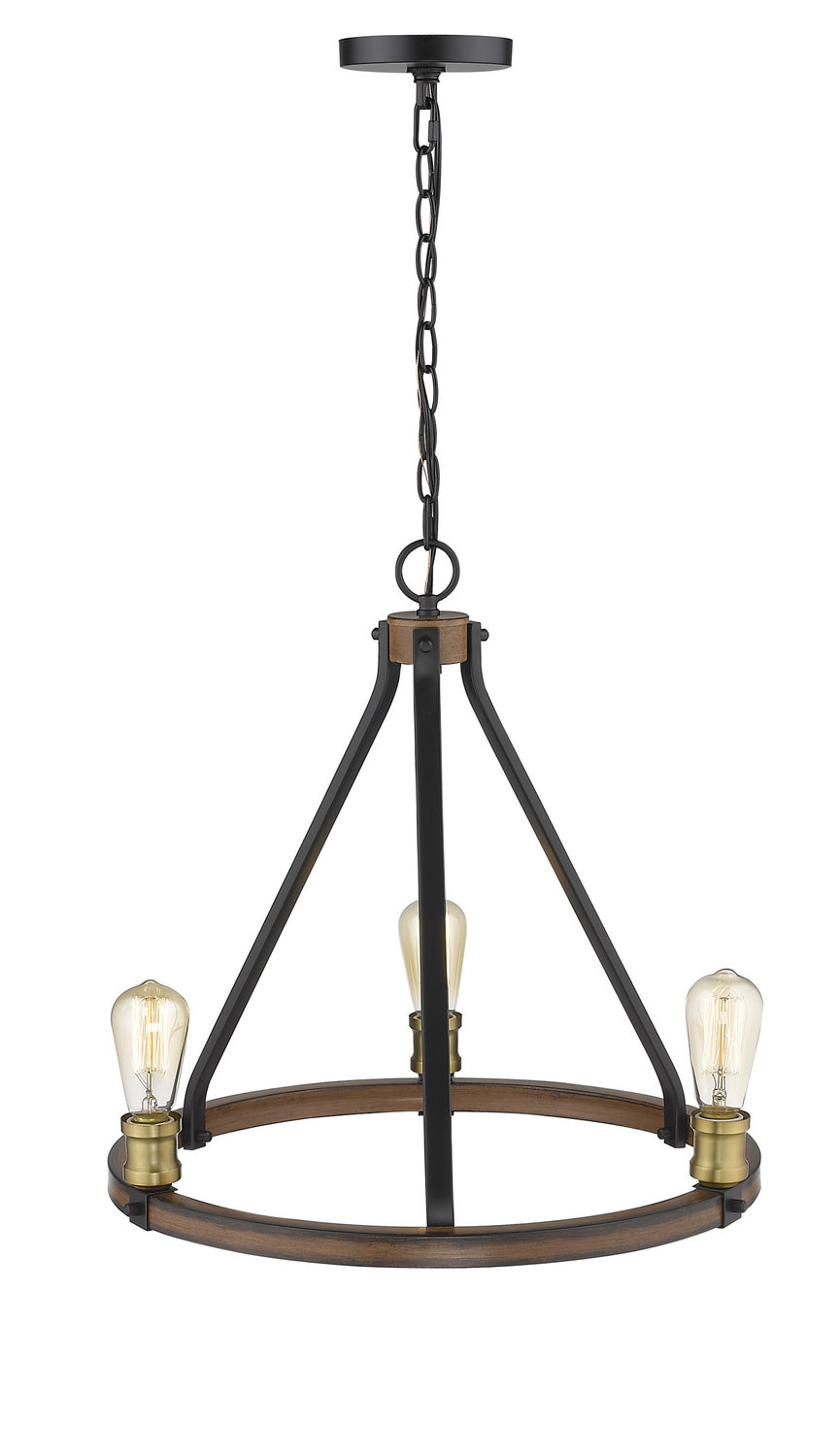 Z-Lite Canada - 472-3RM - Three Light Chandelier - Kirkland - Rustic Mahogany