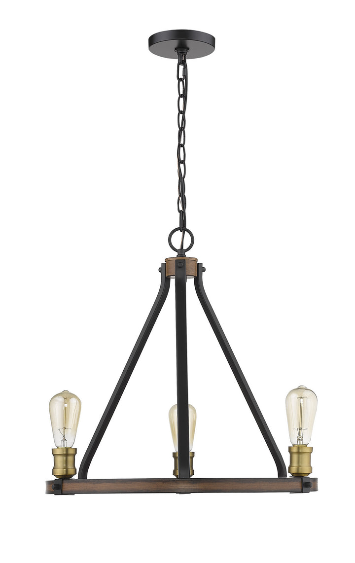Z-Lite Canada - 472-3RM - Three Light Chandelier - Kirkland - Rustic Mahogany