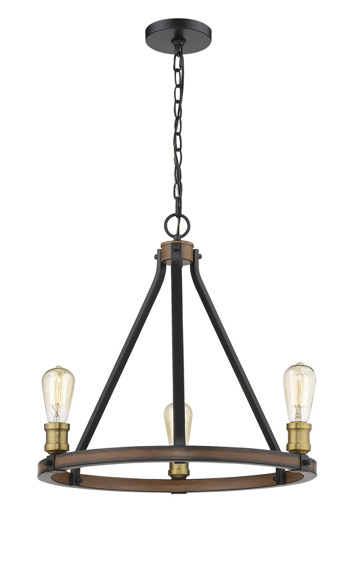 Z-Lite Canada - 472-3RM - Three Light Chandelier - Kirkland - Rustic Mahogany