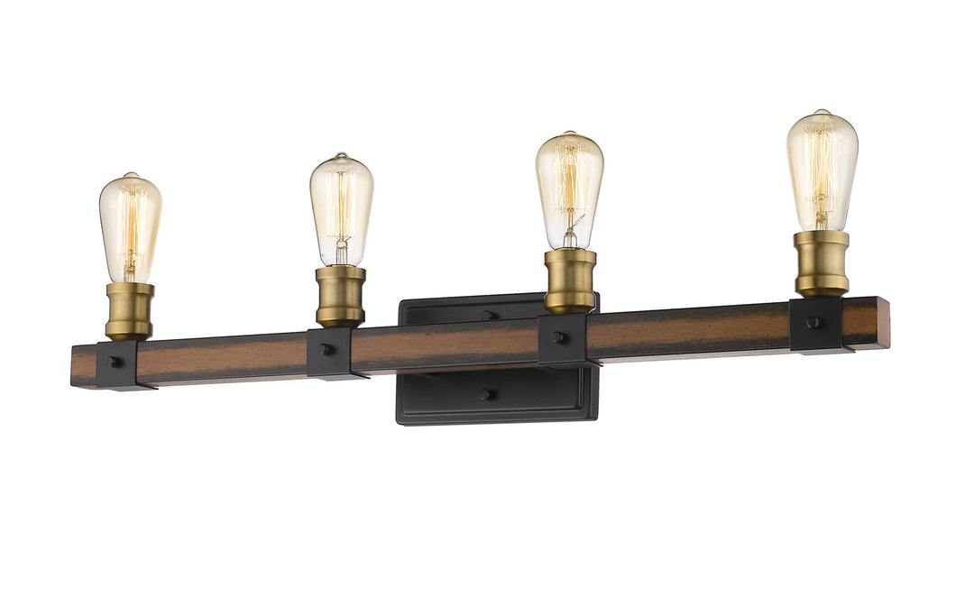 Z-Lite Canada - 472-4V-RM - Four Light Vanity - Kirkland - Rustic Mahogany