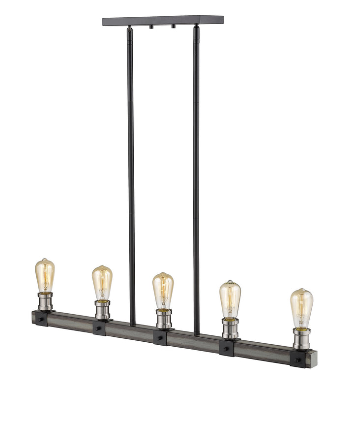 Z-Lite Canada - 472-5L-ABB - Five Light Linear Chandelier - Kirkland - Ashen Barnboard