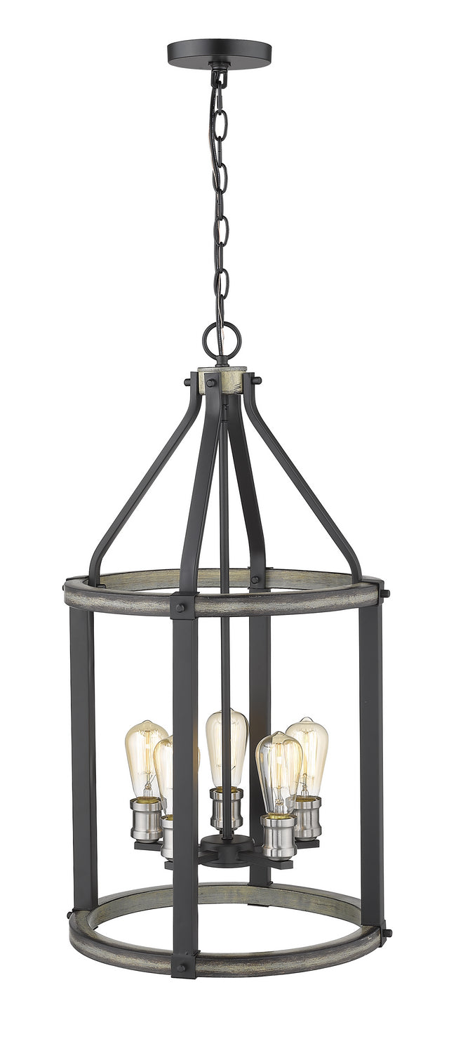 Z-Lite Canada - 472-5P-ABB - Five Light Chandelier - Kirkland - Ashen Barnboard