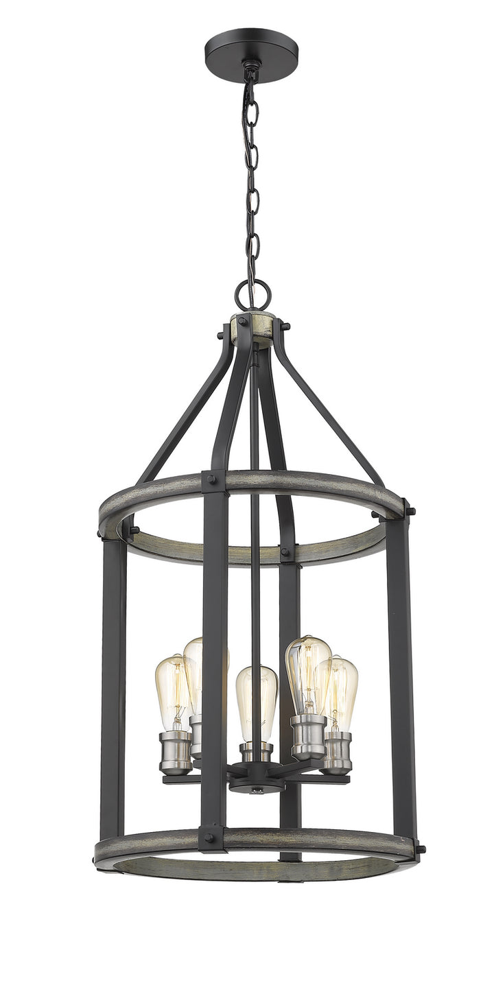 Z-Lite Canada - 472-5P-ABB - Five Light Chandelier - Kirkland - Ashen Barnboard
