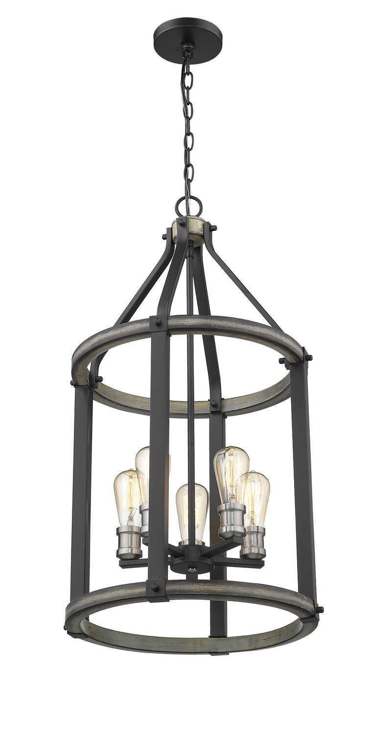 Z-Lite Canada - 472-5P-ABB - Five Light Chandelier - Kirkland - Ashen Barnboard