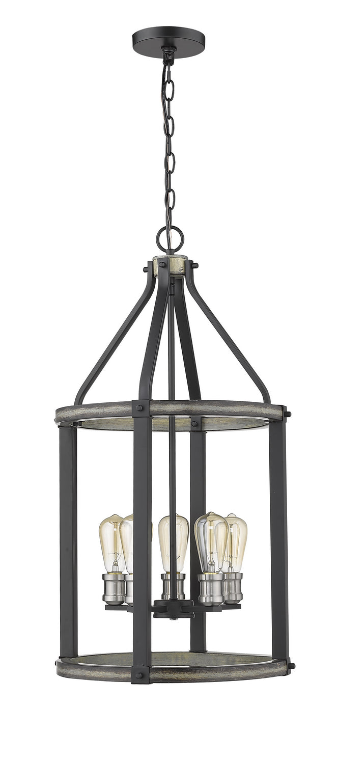 Z-Lite Canada - 472-5P-ABB - Five Light Chandelier - Kirkland - Ashen Barnboard
