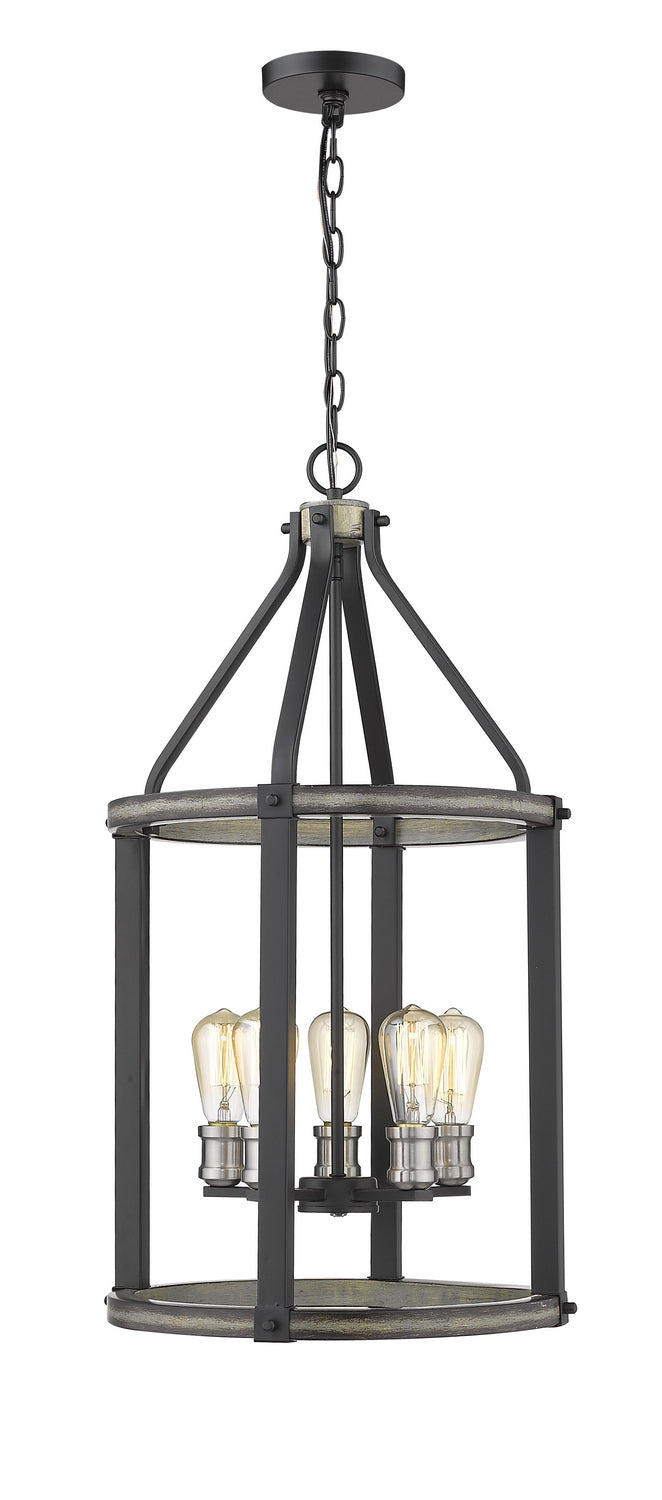 Z-Lite Canada - 472-5P-ABB - Five Light Chandelier - Kirkland - Ashen Barnboard