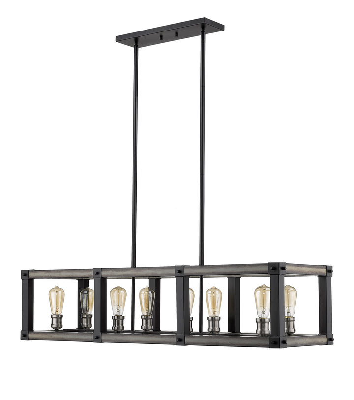 Z-Lite Canada - 472-8L-ABB - Eight Light Linear Chandelier - Kirkland - Ashen Barnboard