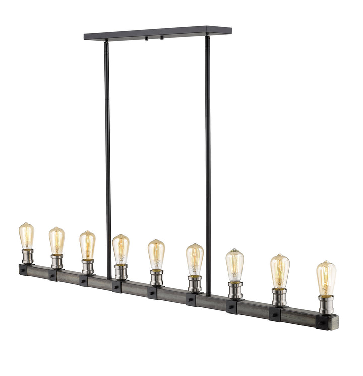 Z-Lite Canada - 472-9L-ABB - Nine Light Linear Chandelier - Kirkland - Ashen Barnboard