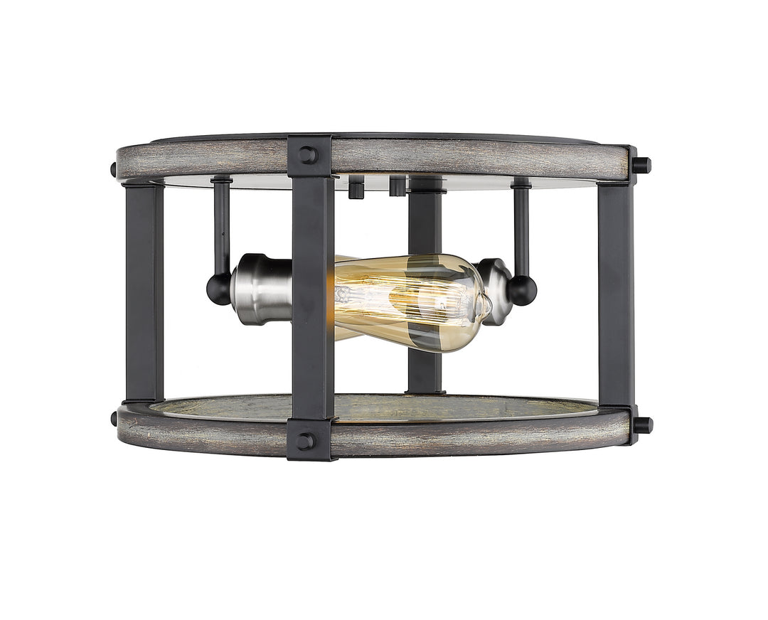 Z-Lite Canada - 472F2R-ABB - Two Light Flush Mount - Kirkland - Ashen Barnboard