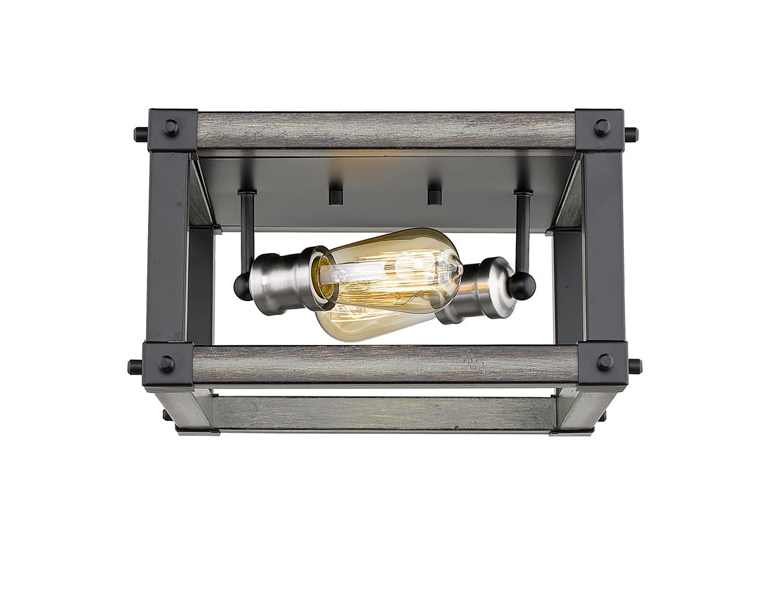 Z-Lite Canada - 472F2S-ABB - Two Light Flush Mount - Kirkland - Ashen Barnboard