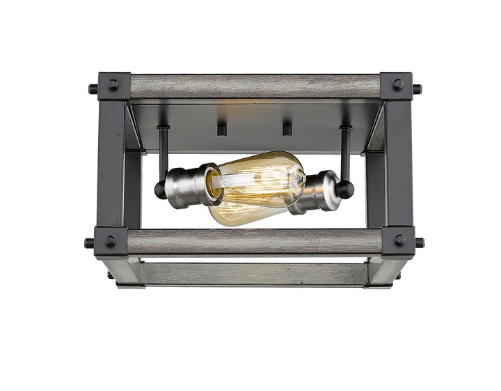 Z-Lite Canada - 472F2S-ABB - Two Light Flush Mount - Kirkland - Ashen Barnboard