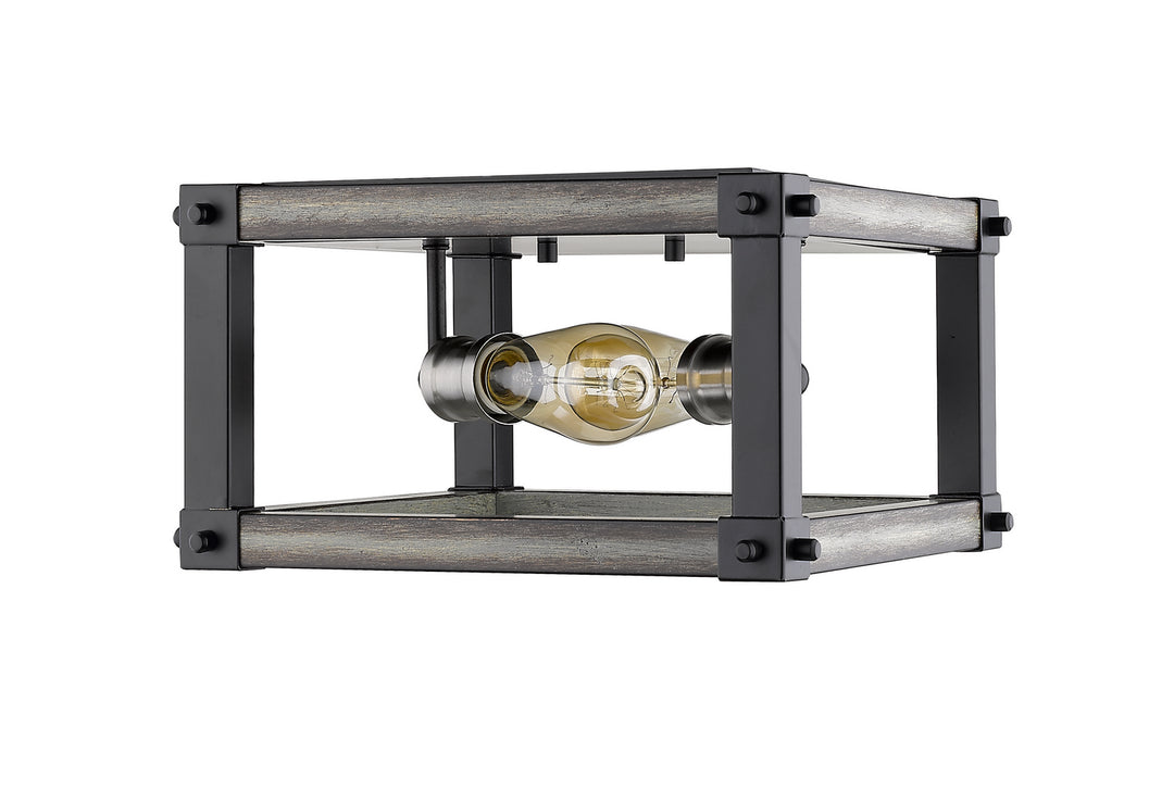 Z-Lite Canada - 472F2S-ABB - Two Light Flush Mount - Kirkland - Ashen Barnboard