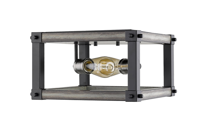 Z-Lite Canada - 472F2S-ABB - Two Light Flush Mount - Kirkland - Ashen Barnboard