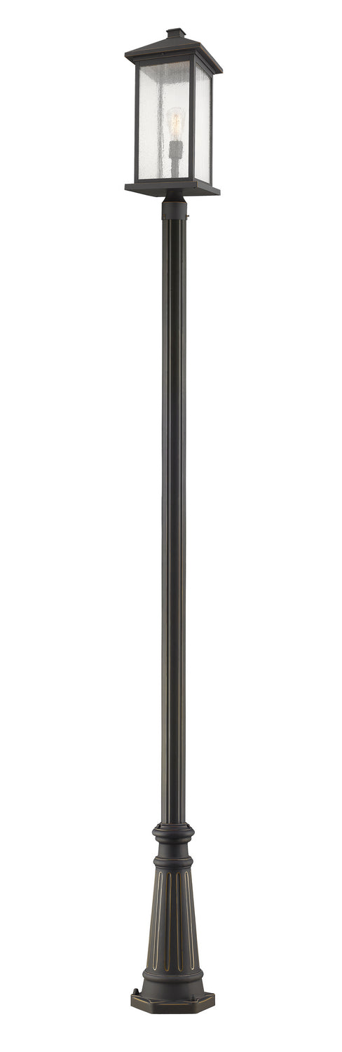 Portland One Light Outdoor Post Mounted Fixture in Oil Rubbed Bronze - available from The Lighting Shoppe, trusted by Canadian homeowners