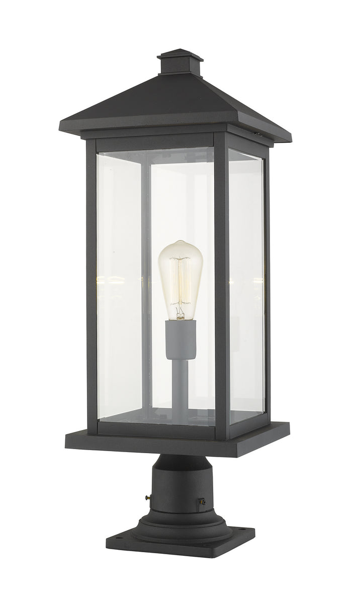 Z-Lite Canada - 531PHBXLR-533PM-BK - One Light Outdoor Pier Mounted Fixture - Portland - Black