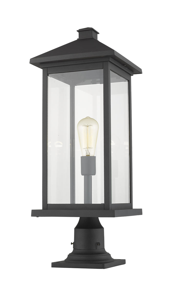 Z-Lite Canada - 531PHBXLR-533PM-BK - One Light Outdoor Pier Mounted Fixture - Portland - Black