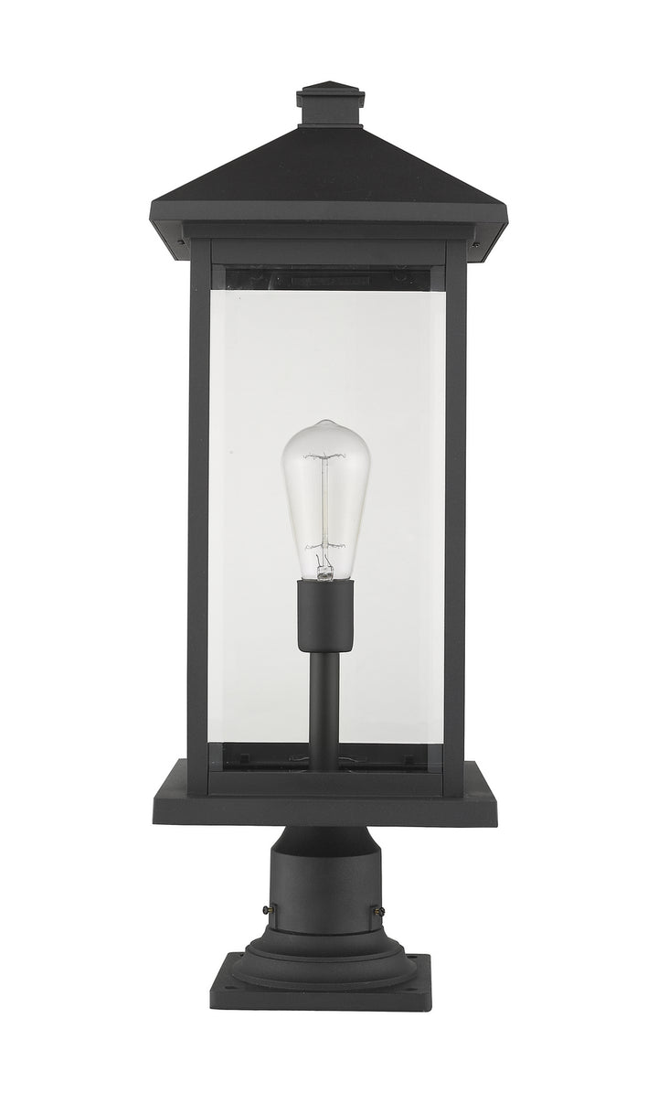 Z-Lite Canada - 531PHBXLR-533PM-BK - One Light Outdoor Pier Mounted Fixture - Portland - Black