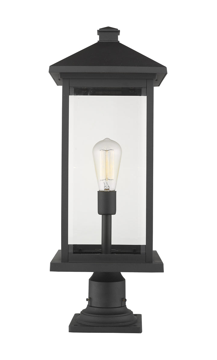 Z-Lite Canada - 531PHBXLR-533PM-BK - One Light Outdoor Pier Mounted Fixture - Portland - Black