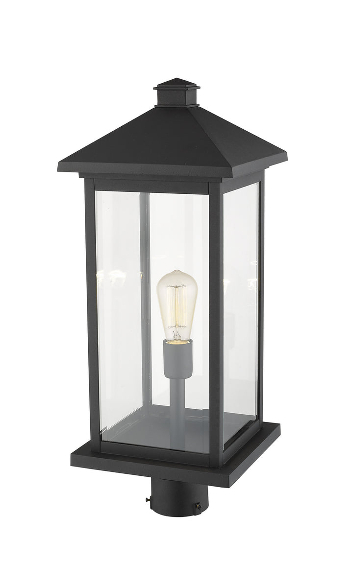 Z-Lite Canada - 531PHBXLR-BK - One Light Outdoor Post Mount Fixture - Portland - Black