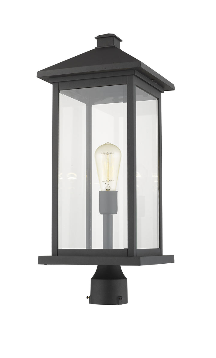Z-Lite Canada - 531PHBXLR-BK - One Light Outdoor Post Mount Fixture - Portland - Black