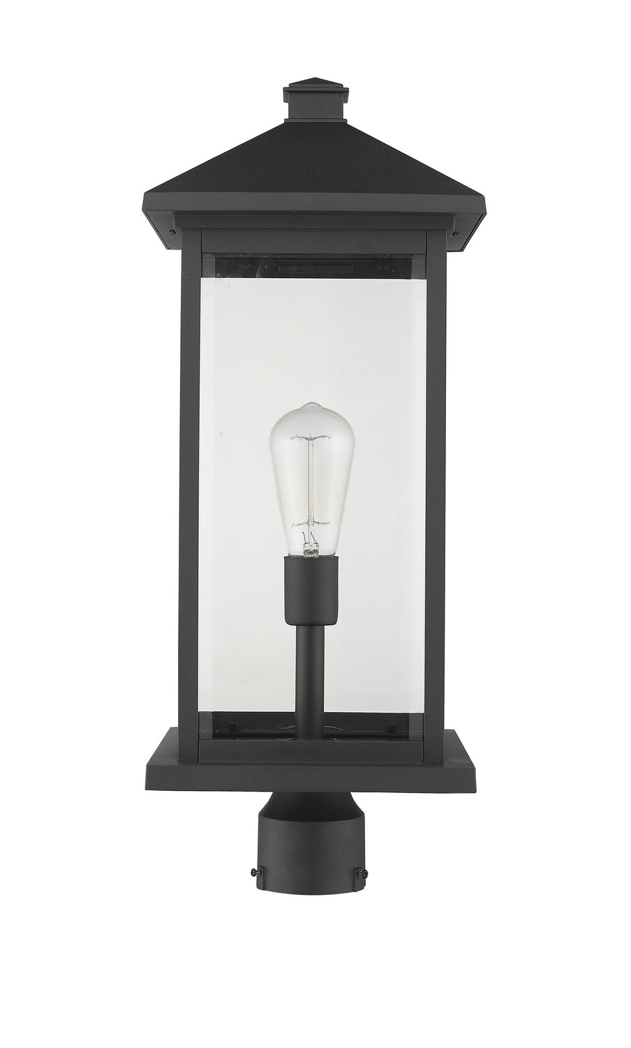 Z-Lite Canada - 531PHBXLR-BK - One Light Outdoor Post Mount Fixture - Portland - Black
