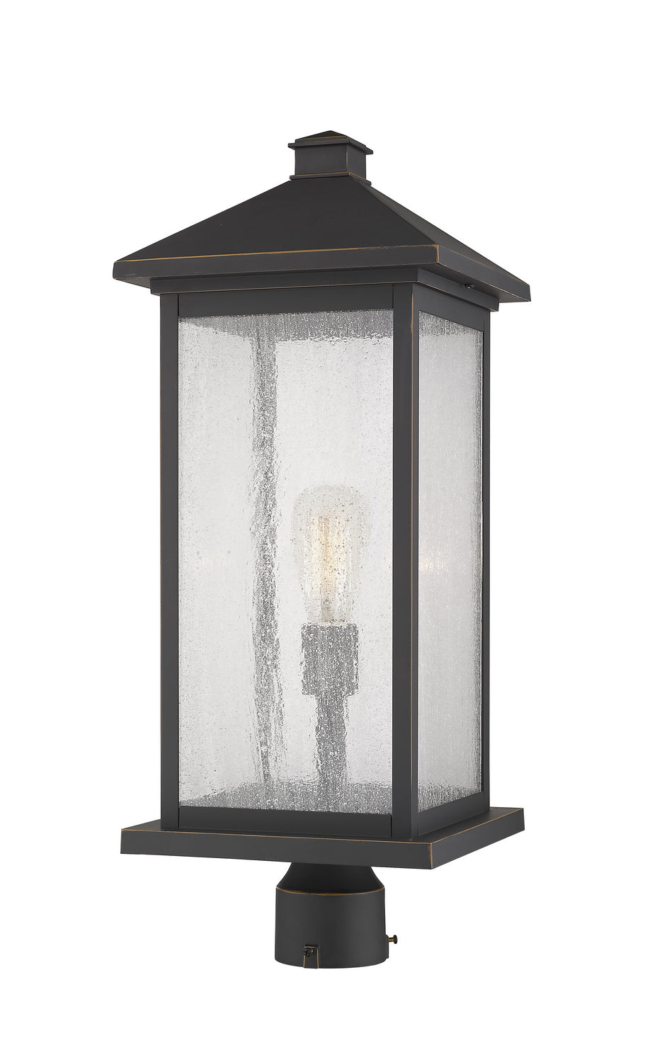 Z-Lite Canada - 531PHBXLR-ORB - One Light Outdoor Post Mount Fixture - Portland - Oil Rubbed Bronze