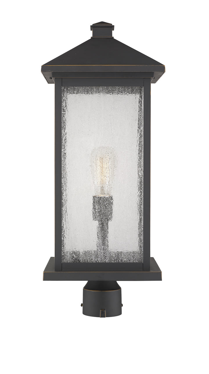 Portland One Light Outdoor Post Mount Fixture in Oil Rubbed Bronze - available from The Lighting Shoppe, trusted by Canadian homeowners