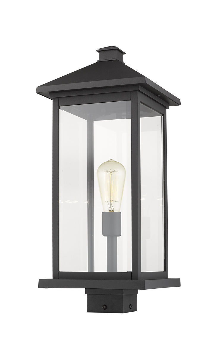 Z-Lite Canada - 531PHBXLS-BK - One Light Outdoor Post Mount Fixture - Portland - Black