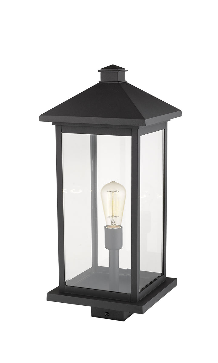 Z-Lite Canada - 531PHBXLS-BK - One Light Outdoor Post Mount Fixture - Portland - Black