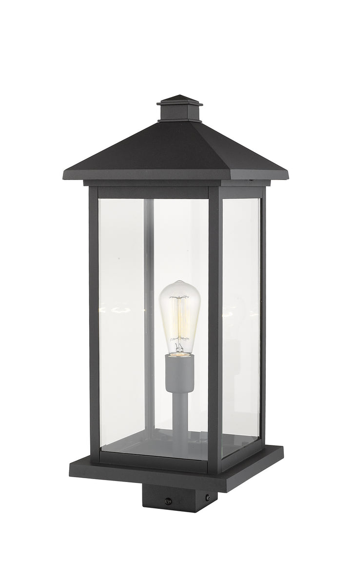 Z-Lite Canada - 531PHBXLS-BK - One Light Outdoor Post Mount Fixture - Portland - Black