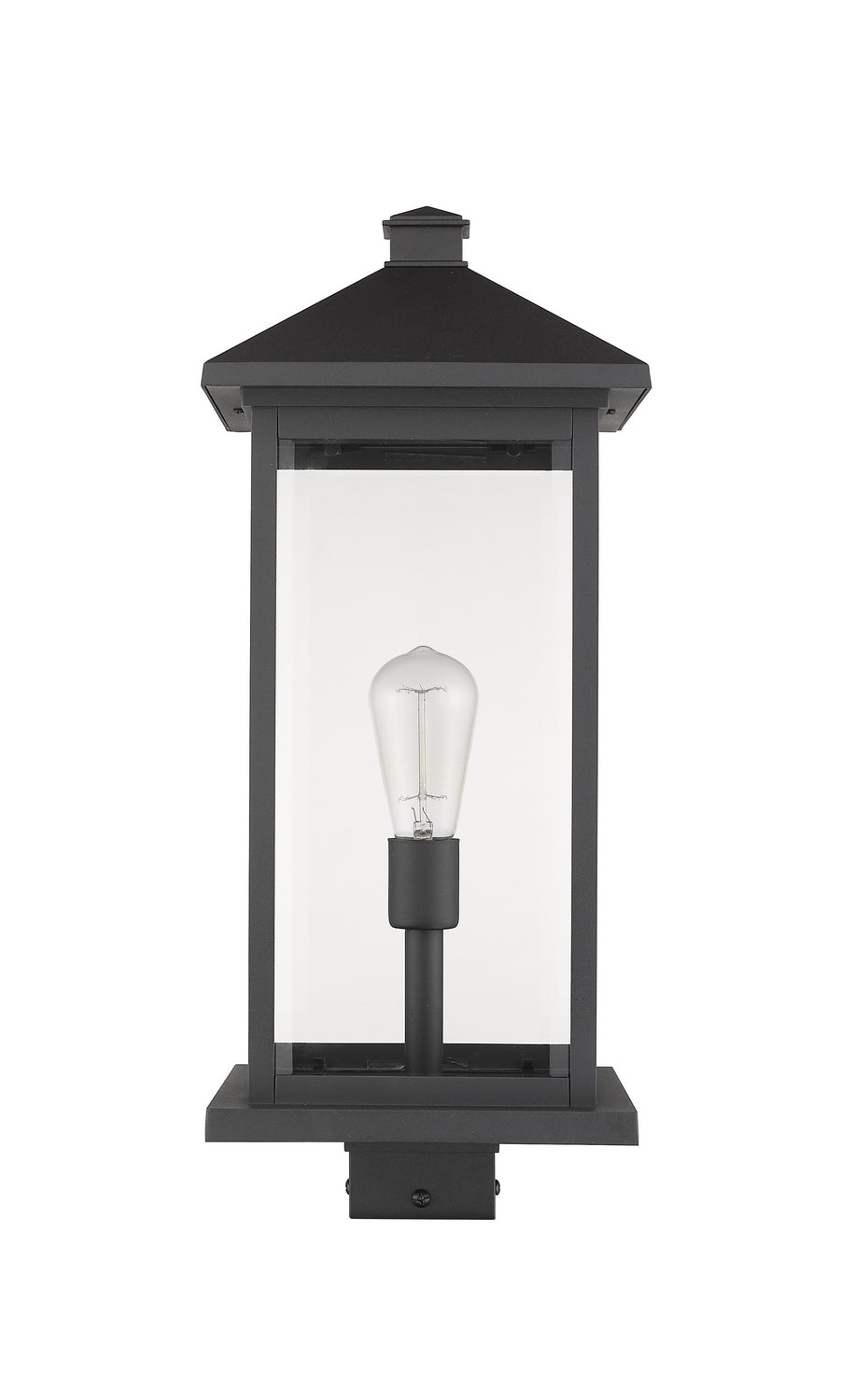 Z-Lite Canada - 531PHBXLS-BK - One Light Outdoor Post Mount Fixture - Portland - Black