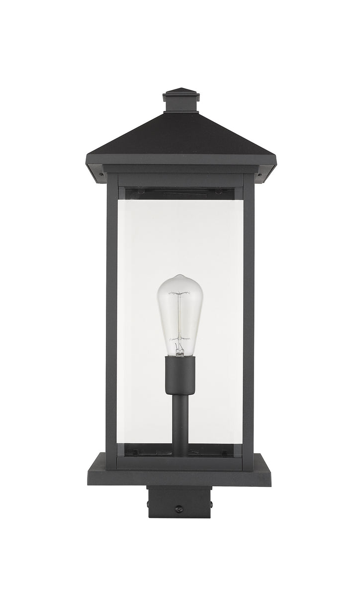 Z-Lite Canada - 531PHBXLS-BK - One Light Outdoor Post Mount Fixture - Portland - Black